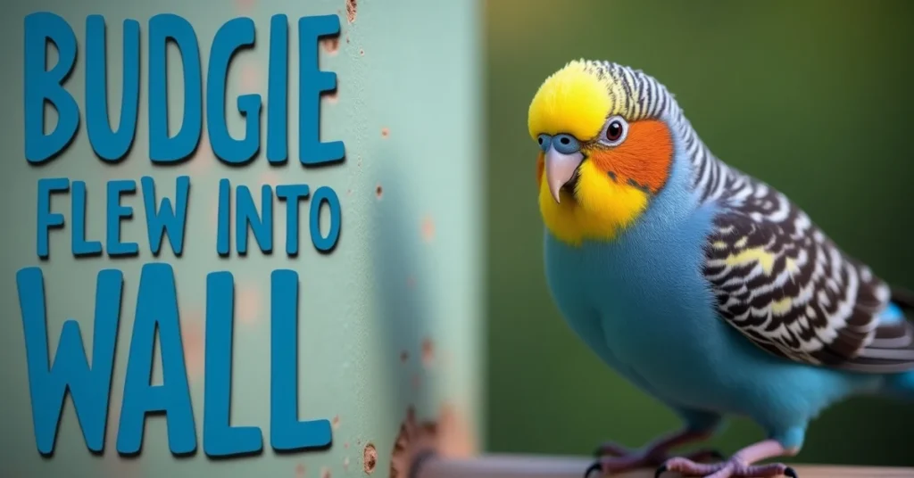 Budgie Flew Into Wall - Signs of Injury & Recovery!
